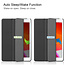 Case2go - iPad 2020 Case - 10.2 inch - Slim Tri-Fold Book Case - Lightweight Smart Cover - Black