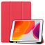 Case2go - Case for iPad 10.2 inch 2020 - Slim Tri-Fold Book Case - Lightweight Smart Cover mit Pencil houder - Red