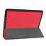 Case2go - Case for iPad 10.2 inch 2020 - Slim Tri-Fold Book Case - Lightweight Smart Cover mit Pencil houder - Red