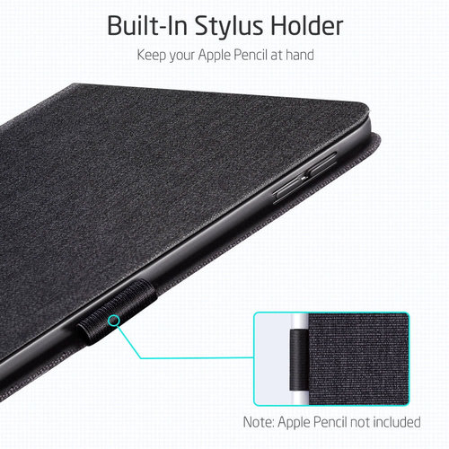 ESR Apple iPad 2020 hoes - 10.2 inch - Book Case Urban Simplicity Holder - Zwart