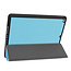 Case2go - Case for iPad 10.2 inch 2020 - Slim Tri-Fold Book Case - Lightweight Smart Cover mit Pencil houder - Blue