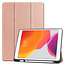 Case2go - Case for iPad 10.2 inch 2020 - Slim Tri-Fold Book Case - Lightweight Smart Cover mit Pencil houder - RosÃ©-Gold