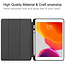 Case2go - Case for iPad 10.2 inch 2020 - Slim Tri-Fold Book Case - Lightweight Smart Cover mit Pencil houder - Grey