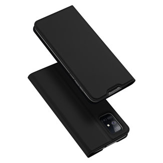 Dux Ducis Dux Ducis - Case for Samsung Galaxy M51 - Ultra Slim PU Leather Flip Folio Case with Magnetic Closure - Black