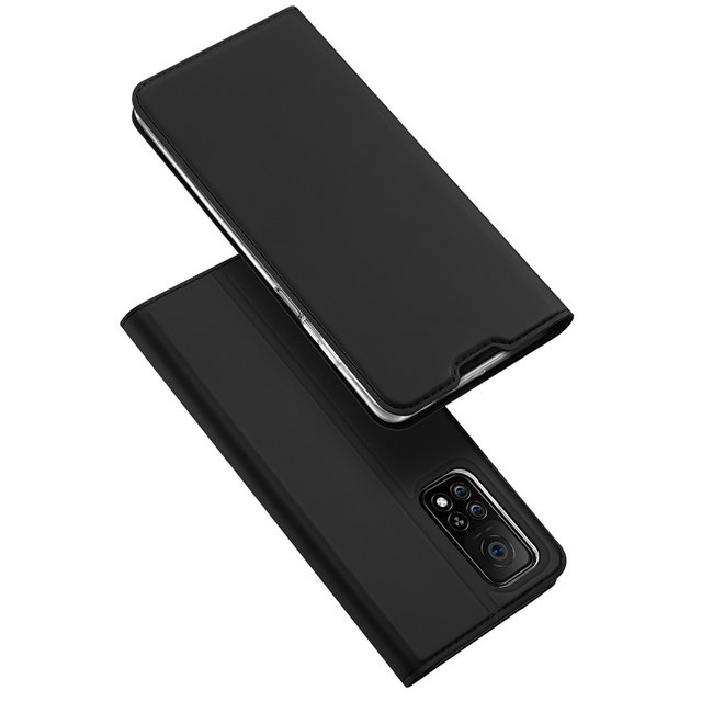 Dux Ducis - Case for Xiaomi Mi 10T Pro - Ultra Slim PU Leather Flip Folio Case with Magnetic Closure - Black