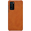 Huawei P40 - Qin Leather Case - Brown