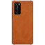 Huawei P40 - Qin Leather Case - Bruin