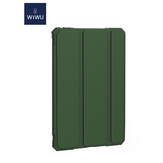 WIWU iPad 10.2 2020 hoes - Schokbestendige Tri-Fold Case met TPU frame - Alpha Smart Folio Case - Groen