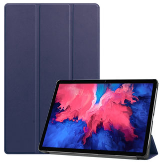 Cover2day Case for Lenovo Tab P11 - 11 Inch - Slim Tri-Fold Book Case - Lightweight Smart Cover - Dark Blue