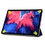 Lenovo Tab P11 Hoes - 11 Inch - Tri-Fold Book Case - Auto Sleep/Wake Functie - Donker Blauw