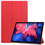 Lenovo Tab P11 Hoes - 11 Inch - Tri-Fold Book Case - Auto Sleep/Wake Functie - Rood