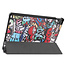 Lenovo Tab P11 Hoes - 11 Inch - Tri-Fold Book Case - Auto Sleep/Wake Functie - Graffiti