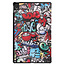 Case for Lenovo Tab P11 - 11 Inch - Slim Tri-Fold Book Case - Lightweight Smart Cover - Graffiti