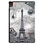 Case for Lenovo Tab P11 - 11 Inch - Slim Tri-Fold Book Case - Lightweight Smart Cover - Eiffel Tower