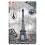 Case for Lenovo Tab P11 - 11 Inch - Slim Tri-Fold Book Case - Lightweight Smart Cover - Eiffel Tower