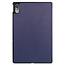 Lenovo Tab P11 Pro Hoes - 11.5 Inch - Tri-Fold Book Case - Auto Sleep/Wake Functie - Donker Blauw