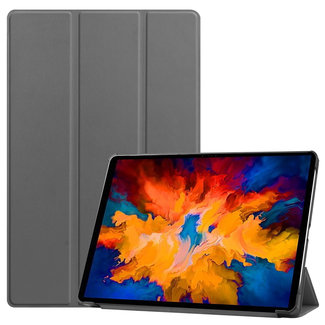Cover2day Case for Lenovo Tab P11 Pro - 11.5 Inch - Slim Tri-Fold Book Case - Lightweight Smart Cover - Grey