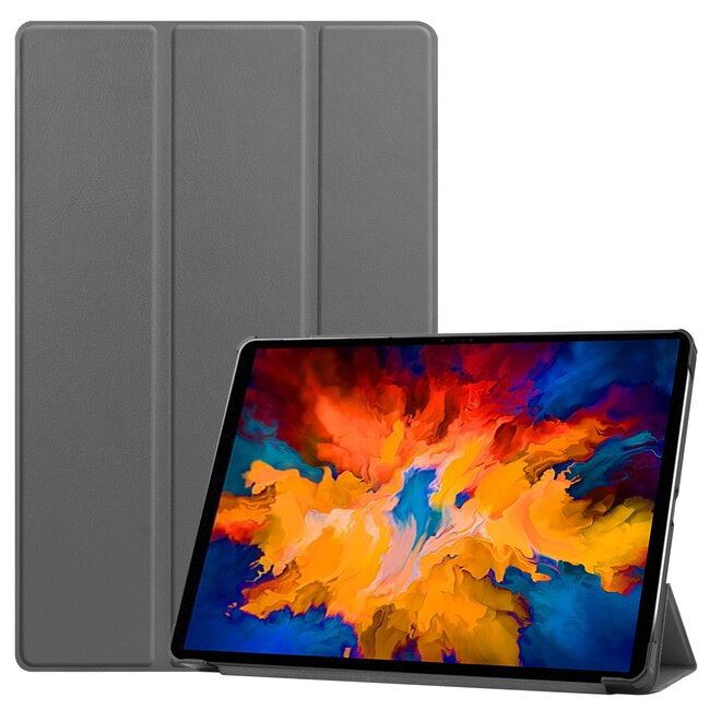 Case for Lenovo Tab P11 Pro - 11.5 Inch - Slim Tri-Fold Book Case - Lightweight Smart Cover - Grey