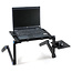 Laptop stand Adjustable Universal - Laptop table - Suitable for working at home - Laptop stand Foldable - Black