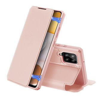 Dux Ducis Dux Ducis - Case for Samsung Galaxy A42 5G - Skin X Series Magnetic Flip Case with Card Slot - Pink