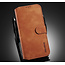 CaseMe - Samsung Galaxy A12 Case - Magnetic 2 in 1 Case - Leather Back Cover - Light Brown