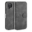 CaseMe - Samsung Galaxy A12 Case - Magnetic 2 in 1 Case - Leather Back Cover - Grey