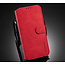 CaseMe - Samsung Galaxy A12 Case - Magnetic 2 in 1 Case - Leather Back Cover - Red