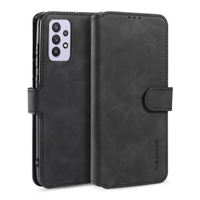 CaseMe - Samsung Galaxy A32 5G  Case - Magnetic 2 in 1 Case - Leather Back Cover - Black