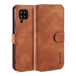 CaseMe CaseMe - Samsung Galaxy A42 Hoesje - Magnetisch 2 in 1 Case - Ming Serie - Leren Back Cover - Licht Bruin