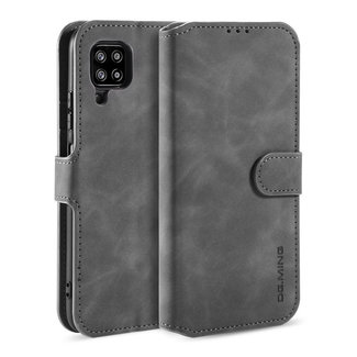 CaseMe CaseMe - Samsung Galaxy A42 Hoesje - Magnetisch 2 in 1 Case - Ming Serie - Leren Back Cover - Grijs