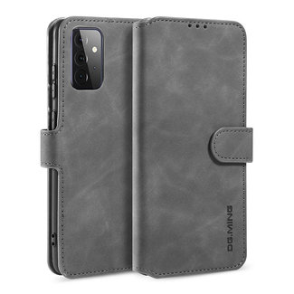 CaseMe CaseMe - Samsung Galaxy A72 Case - Magnetic 2 in 1 Case - Leather Back Cover - Grey