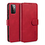 CaseMe - Samsung Galaxy A72 Hoesje - Magnetisch 2 in 1 Case - Ming Serie - Leren Back Cover - Rood