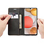 CaseMe - Case for Samsung Galaxy A42 5G - PU Leather Wallet Case Card Slot Kickstand Magnetic Closure - Black