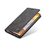 CaseMe - Case for Samsung Galaxy A42 5G - PU Leather Wallet Case Card Slot Kickstand Magnetic Closure - Black