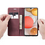 CaseMe - Case for Samsung Galaxy A42 5G - PU Leather Wallet Case Card Slot Kickstand Magnetic Closure - Dark Red