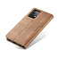 CaseMe - Case for Samsung Galaxy A52 5G - PU Leather Wallet Case Card Slot Kickstand Magnetic Closure - Light Brown