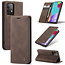 CaseMe - Samsung Galaxy A52 5G hoesje - Wallet Book Case - Magneetsluiting - Donker Bruin