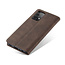 CaseMe - Case for Samsung Galaxy A52 5G - PU Leather Wallet Case Card Slot Kickstand Magnetic Closure - Dark Brown