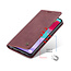 CaseMe - Case for Samsung Galaxy A52 5G - PU Leather Wallet Case Card Slot Kickstand Magnetic Closure - Dark Red