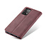 CaseMe - Case for Samsung Galaxy A52 5G - PU Leather Wallet Case Card Slot Kickstand Magnetic Closure - Dark Red