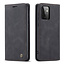 CaseMe - Case for Samsung Galaxy A72 5G - PU Leather Wallet Case Card Slot Kickstand Magnetic Closure - Black