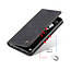 CaseMe - Case for Samsung Galaxy A72 5G - PU Leather Wallet Case Card Slot Kickstand Magnetic Closure - Black