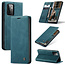 CaseMe - Case for Samsung Galaxy A72 5G - PU Leather Wallet Case Card Slot Kickstand Magnetic Closure - Blue