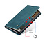 CaseMe - Case for Samsung Galaxy A72 5G - PU Leather Wallet Case Card Slot Kickstand Magnetic Closure - Blue