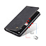 CaseMe - Case for Samsung Galaxy A32 5G - PU Leather Wallet Case Card Slot Kickstand Magnetic Closure - Black