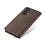 CaseMe - Case for Samsung Galaxy A32 5G - PU Leather Wallet Case Card Slot Kickstand Magnetic Closure - Dark Brown