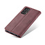 CaseMe - Case for Samsung Galaxy A32 5G - PU Leather Wallet Case Card Slot Kickstand Magnetic Closure - Dark Red