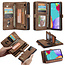 CaseMe - Case for Samsung Galaxy A52 5G - Wallet Case with Card Holder, Magnetic Detachable Cover - Brown