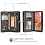 CaseMe - Case for Samsung Galaxy A72 5G - Wallet Case with Card Holder, Magnetic Detachable Cover - Black