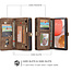 CaseMe - Case for Samsung Galaxy A72 5G - Wallet Case with Card Holder, Magnetic Detachable Cover - Brown